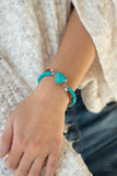 Charmingly Country - Blue Heart Bracelet Paparazzi