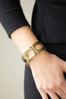 In OVAL Your Head - Brass Bracelet Paparazzi