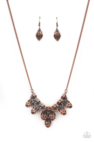 Rustic Smolder - Copper Necklace Paparazzi