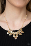 Rustic Smolder - Gold Necklace Paparazzi