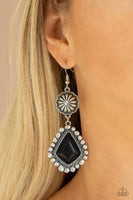 Country Cavalier - Black Earrings Paparazzi