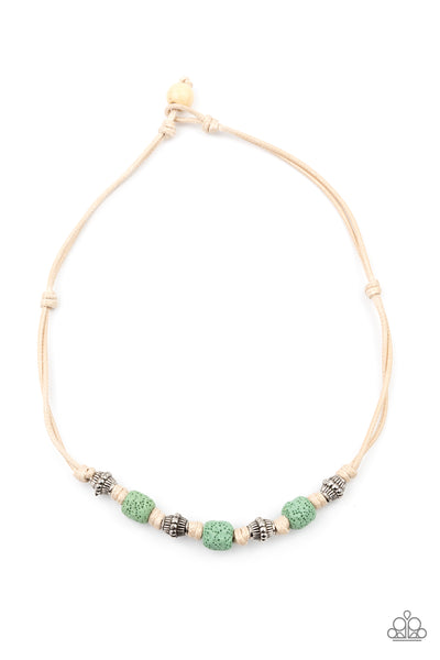 Island Quarry - Green Necklace Paparazzi