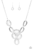 OVAL The Limit - Silver Necklace Paparazzi