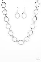 HAUTE-ly Contested - Silver Necklace Paparazzi