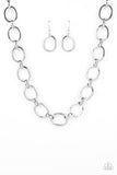 HAUTE-ly Contested - Silver Necklace Paparazzi