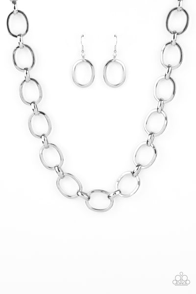 HAUTE-ly Contested - Silver Necklace Paparazzi