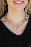 HAUTE-ly Contested - Silver Necklace Paparazzi