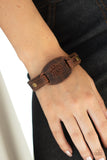 All Fine and DANDELION - Brown Wrap Bracelet Paparazzi