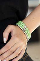 Desert Verbena - Green Bracelets Paparazzi