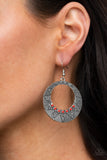 Adobe Dusk - Red Earrings Paparazzi