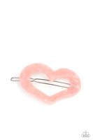 HEART Not to Love - Pink Hair Clip Paparazzi