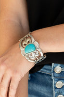 The MESAS are Calling - Blue Turquoise Bracelet Paparazzi