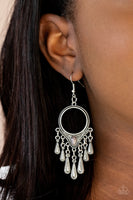 Ranger Rhythm - Silver Earrings Paparazzi