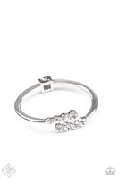 Defying Dazzle - White Rhinestone Bracelet Paparazzi