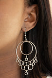 Roundabout Radiance - Silver Earrings Paparazzi