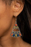 Desert Fiesta - Multi-Colored Earrings Paparazzi