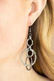 Industrial Artifact - Black Earrings Paparazzi