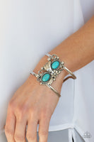 Mojave Flower Girl - Blue Bracelet Paparazzi