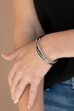 PLAIT Tectonics - Silver Bracelet Paparazzi