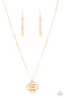 Light It Up - Gold Necklace Paparazzi