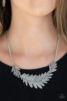 Queen of the QUILL - Silver Necklace Paparazzi