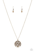 Save The MONEY Trees - Brass Necklace Paparazzi