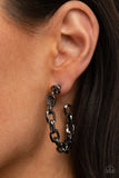 Stronger Together - Black Earrings Paparazzi