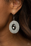 FIERCE Field - Silver Earrings Paparazzi