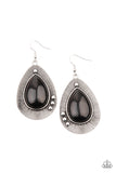 Western Fantasy - Black Earrings Paparazzi