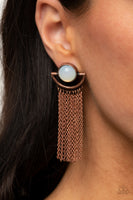 Opal Oracle - Copper Earrings Paparazzi