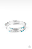 Stackable Sparkle - Blue Bracelets Paparazzi