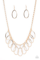 Double OVAL-time - Gold Necklace Paparazzi