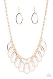 Double OVAL-time - Gold Necklace Paparazzi