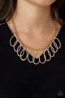 Double OVAL-time - Gold Necklace Paparazzi