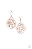 Taj Mahal Gardens - Rose Gold Earrings Paparazzi