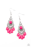 Fruity Tropics - Pink Earrings Paparazzi