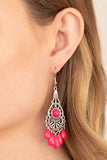 Fruity Tropics - Pink Earrings Paparazzi