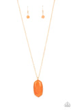 Elemental Elegance - Orange Necklace Paparazzi