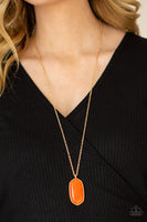 Elemental Elegance - Orange Necklace Paparazzi