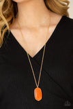 Elemental Elegance - Orange Necklace Paparazzi