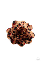 Panama Picnic - Brown Animal Print Hair Clip Paparazzi