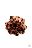 Panama Picnic - Brown Animal Print Hair Clip Paparazzi