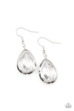 Drop-Dead Duchess - Silver Earrings Paparazzi