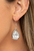 Drop-Dead Duchess - Silver Earrings Paparazzi