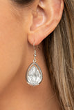 Drop-Dead Duchess - Silver Earrings Paparazzi