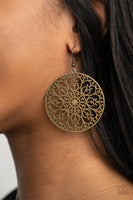 Make A MANDALA Out Of You - Brass Earrings Paparazzi