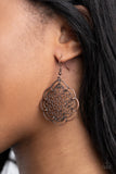 Tour de Taj Mahal - Copper Earrings Paparazzi