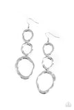 So OVAL It! - Silver Earrings Paparazzi