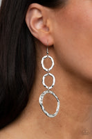 So OVAL It! - Silver Earrings Paparazzi