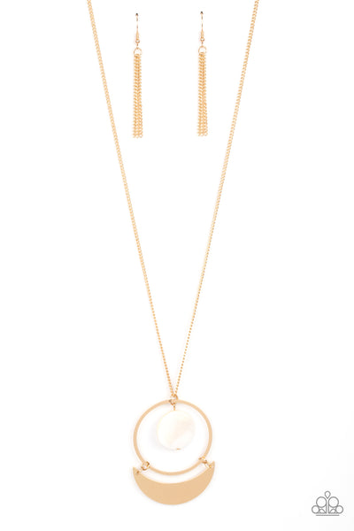 Moonlight Sailing - Gold Necklace Paparazzi